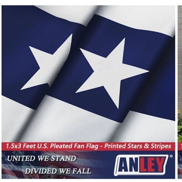 New 1.5' x 3' USA Pleated Half Fan Flag Bunting Patriotic Stars & Stripes Banner - Picture 3 of 9